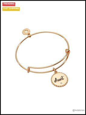 Alex and Ani Aunt Charm Bangle Bracelet for Women Nickel-Free
